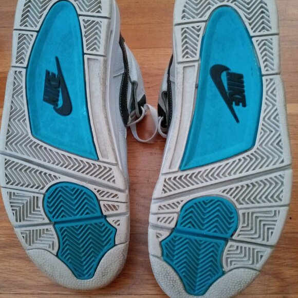 Nike Air Flight Condor High, Size US 9, Light Grey-Turquoise-Black - Picture 7 of 7